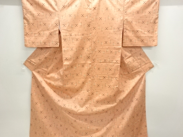 JAPANESE KIMONO / TSUMUGI / WOVEN KASURI PATTERN